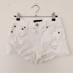Aeropostale White Vintage Jean Shorts Size 0